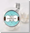 Teal & Brown - Personalized Graduation Party Candy Jar thumbnail