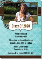 Teal & Brown - Graduation Party Invitations