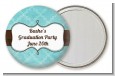 Teal & Brown - Personalized Graduation Party Pocket Mirror Favors thumbnail