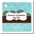 Teal & Brown - Personalized Graduation Party Card Stock Favor Tags thumbnail