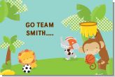 Team Safari - Personalized Baby Shower Placemats