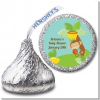 Team Safari - Hershey Kiss Baby Shower Sticker Labels