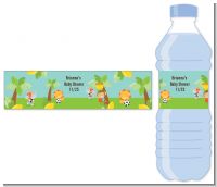 Team Safari - Personalized Baby Shower Water Bottle Labels