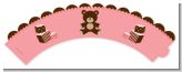 Teddy Bear Pink - Baby Shower Cupcake Wrappers