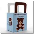 Teddy Bear Blue - Personalized Baby Shower Favor Boxes thumbnail