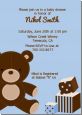 Teddy Bear Blue - Baby Shower Invitations thumbnail