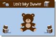 Teddy Bear Blue - Personalized Baby Shower Placemats thumbnail