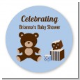 Teddy Bear Blue - Personalized Baby Shower Table Confetti thumbnail