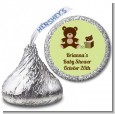 Teddy Bear Neutral - Hershey Kiss Baby Shower Sticker Labels thumbnail