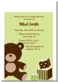 Teddy Bear Neutral - Baby Shower Petite Invitations