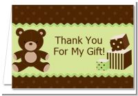 Teddy Bear Neutral - Baby Shower Thank You Cards