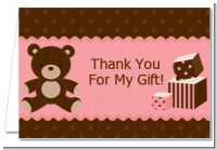 Teddy Bear Pink - Baby Shower Thank You Cards