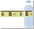 Teddy Bear Neutral - Personalized Baby Shower Water Bottle Labels thumbnail