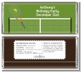 Tennis - Personalized Birthday Party Candy Bar Wrappers thumbnail