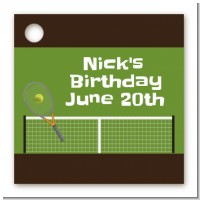 Tennis - Personalized Birthday Party Card Stock Favor Tags
