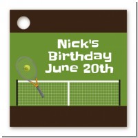 Tennis - Personalized Birthday Party Card Stock Favor Tags