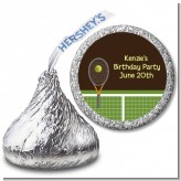 Tennis - Hershey Kiss Birthday Party Sticker Labels