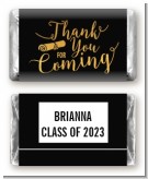 Thank You For Coming - Personalized Graduation Party Mini Candy Bar Wrappers