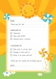 You Are My Sunshine - Birthday Party Fill In Thank You Cards thumbnail