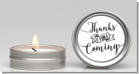 Thanks For Coming - Baby Shower Candle Favors