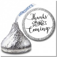 Thanks For Coming - Hershey Kiss Baby Shower Sticker Labels