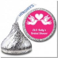 The Love Birds - Hershey Kiss Bridal Shower Sticker Labels