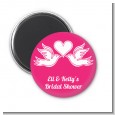 The Love Birds - Personalized Bridal Shower Magnet Favors thumbnail