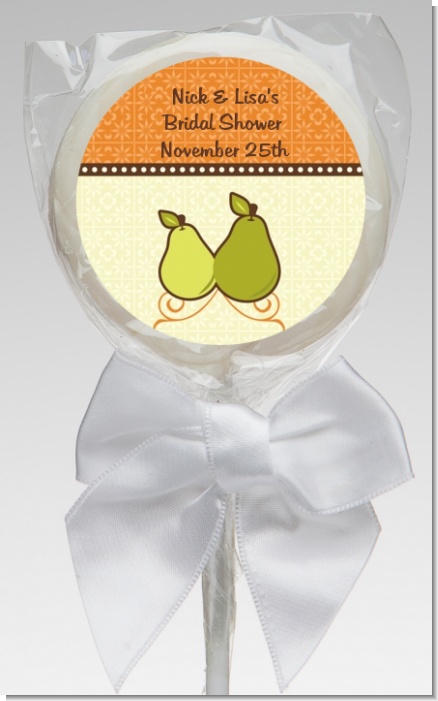 The Perfect Pair - Personalized Bridal Shower Lollipop Favors