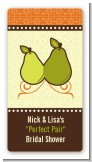 The Perfect Pair - Custom Rectangle Bridal Shower Sticker/Labels