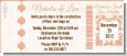 Orange Damask - Bridal Shower Destination Boarding Pass Invitations thumbnail