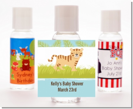 Tiger - Personalized Baby Shower Hand Sanitizers Favors