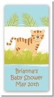 Tiger - Custom Rectangle Baby Shower Sticker/Labels