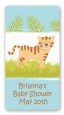 Tiger - Custom Rectangle Baby Shower Sticker/Labels thumbnail