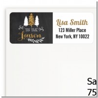 Tis The Season - Christmas Return Address Labels