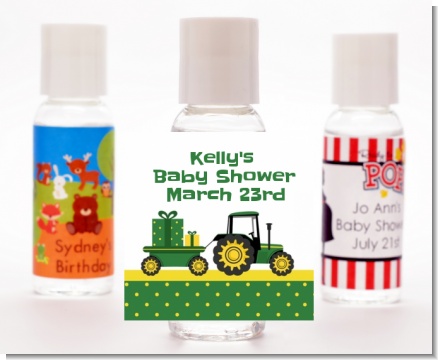 Tractor Truck - Personalized Baby Shower Hand Sanitizers Favors