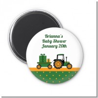 Tractor Truck - Personalized Baby Shower Magnet Favors