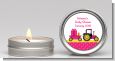 Tractor Truck Pink - Baby Shower Candle Favors thumbnail