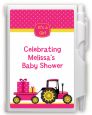 Tractor Truck Pink - Baby Shower Personalized Notebook Favor thumbnail