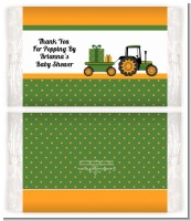 Tractor Truck - Personalized Popcorn Wrapper Baby Shower Favors