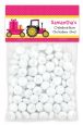 Tractor Truck Pink - Custom Baby Shower Treat Bag Topper thumbnail