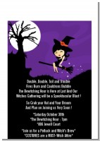 Trendy Witch - Halloween Petite Invitations