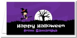 Trendy Witch - Personalized Halloween Place Cards