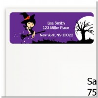 Trendy Witch - Halloween Return Address Labels