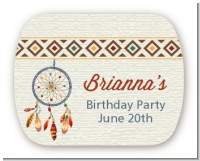 Dream Catcher - Personalized Birthday Party Rounded Corner Stickers