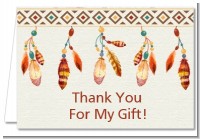 Dream Catcher - Birthday Party Thank You Cards