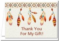Dream Catcher - Birthday Party Thank You Cards