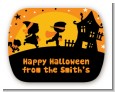 Trick or Treat - Personalized Halloween Rounded Corner Stickers thumbnail