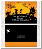 Trick or Treat - Personalized Popcorn Wrapper Halloween Favors