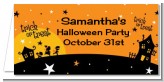Trick or Treat - Personalized Halloween Place Cards