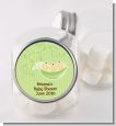 Triplets Three Peas in a Pod Asian - Personalized Baby Shower Candy Jar thumbnail